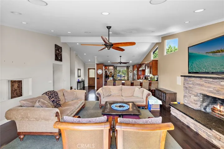 Living Room adjoins Kitchen