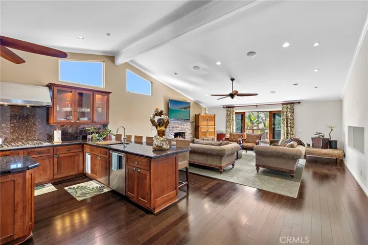 Open Kitchen and Living  Room