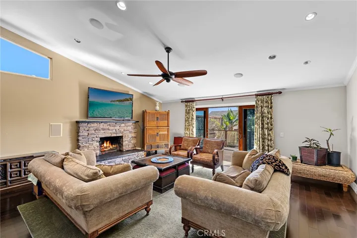 Living Room Opens to Private Deck