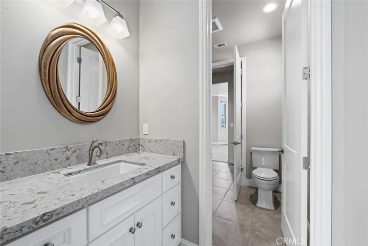 Upstairs jack and jill bathroom