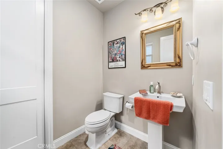 Downstairs powder room