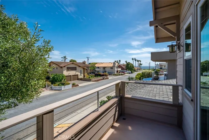 Balcony off upstairs bedroom
