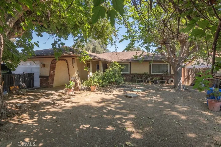 Front view from yard