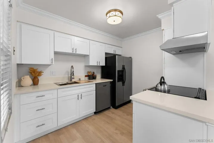 New cabinets, counter, range and dishwasher!