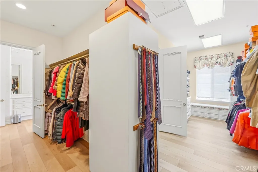 Very generous closet space......