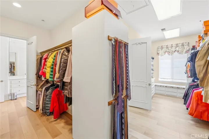 Very generous closet space......