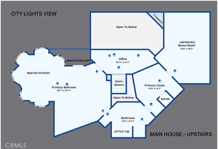 MAIN HOUSE UPSTAIRS FLOORPLAN