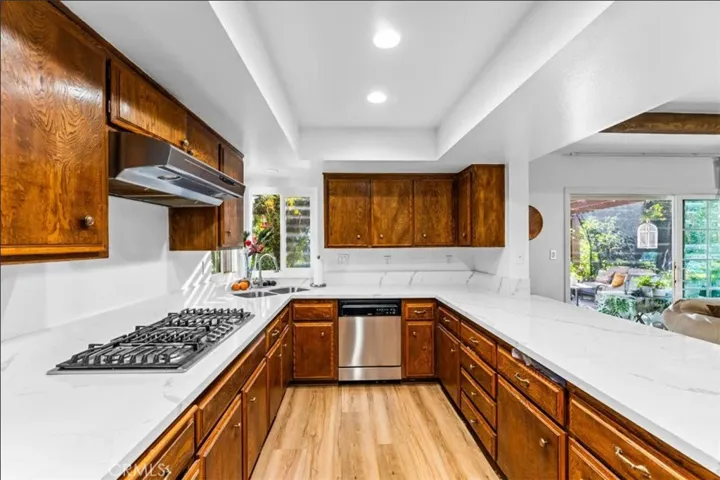 So much counter & cabinet space in this enormous kitchen!
