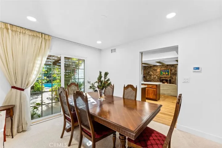 Formal dining room just off kitchen and living room