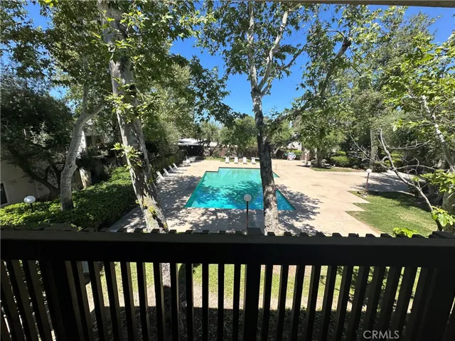 Pool view from balcony