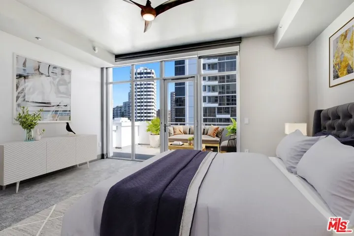 Bright, spacious main bed