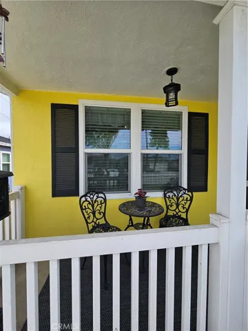 Porch at front door