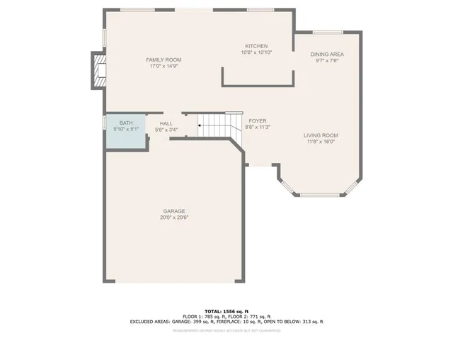 Main level floor plan