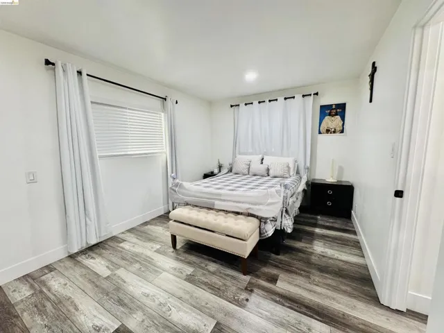 Bedroom featuring light wood-style floors