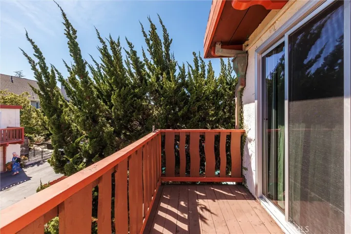 Balcony off primary bedroom