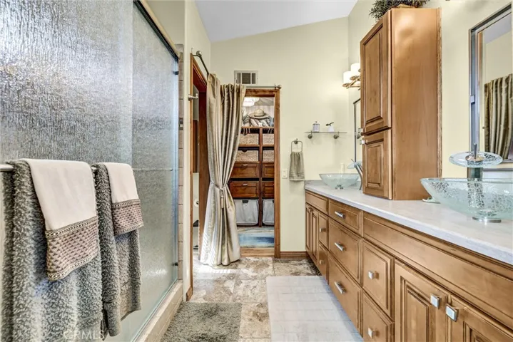Master Bathroom, Dual sinks, walk in shower and extra large walk in closet