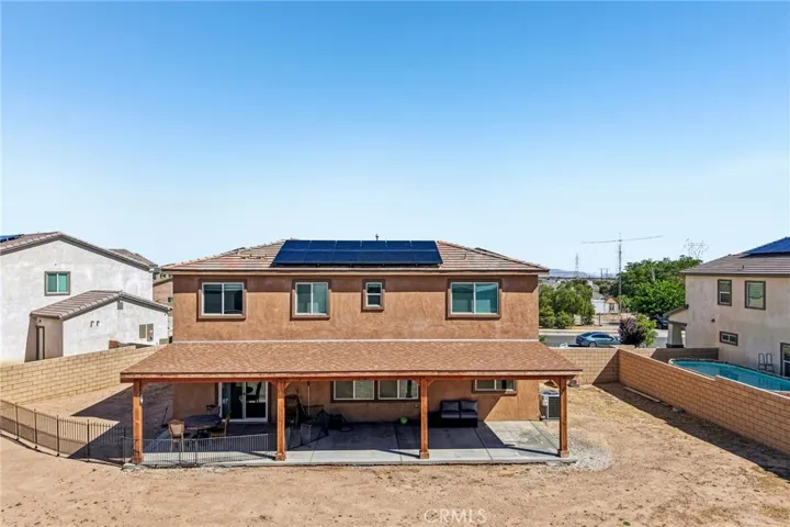 Back View of Home and Solar Panels