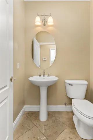 Downstairs powder room