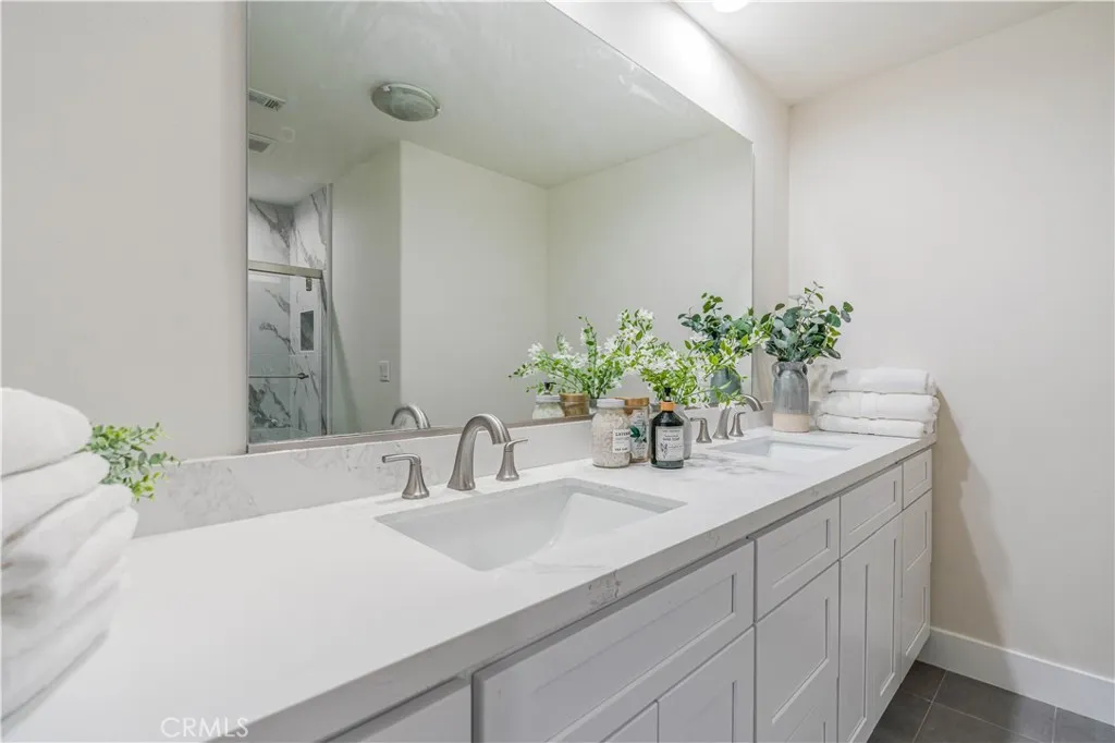 remodeled second floor bathroom #2 double vanity