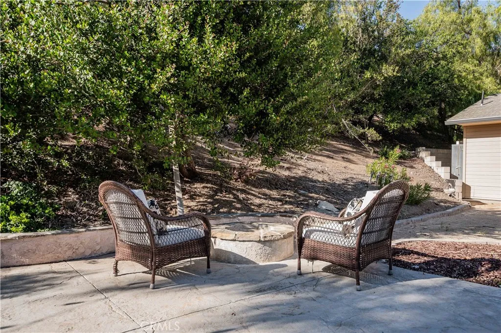 enjoy sitting by the firepit on chilly evenings sipping glass of wine with friends