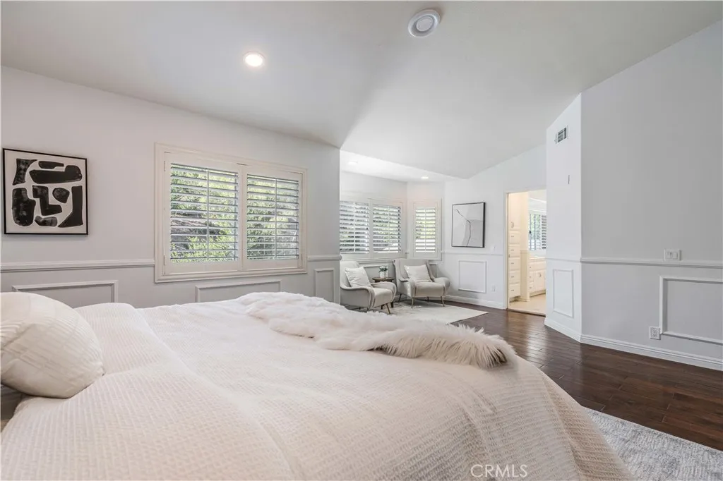 primary bedroom and retreat