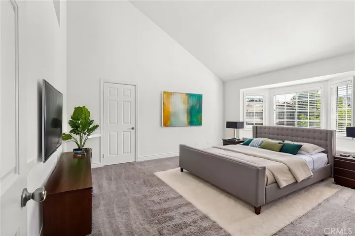 Master Bedroom with Vaulted Ceilings