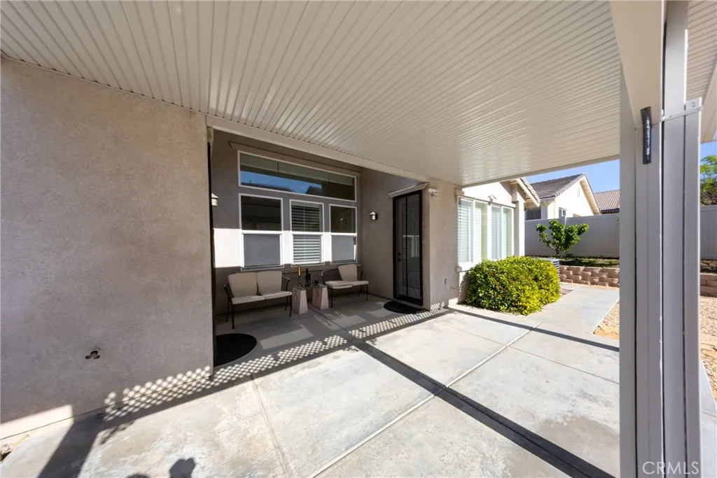 backyard with covered patio