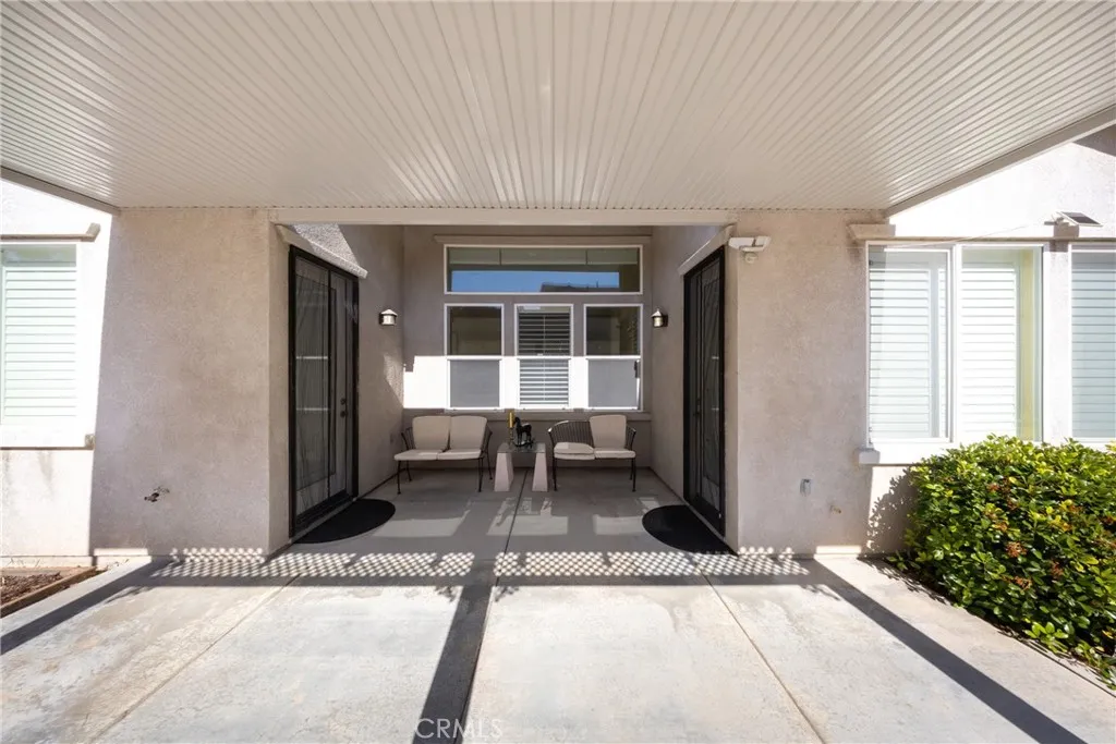 backyard with covered patio