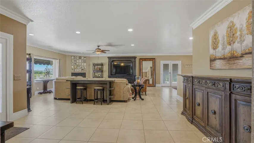 Hallway View to Living Area
