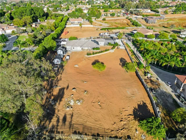 Aerial View of Backyard/Horse Property