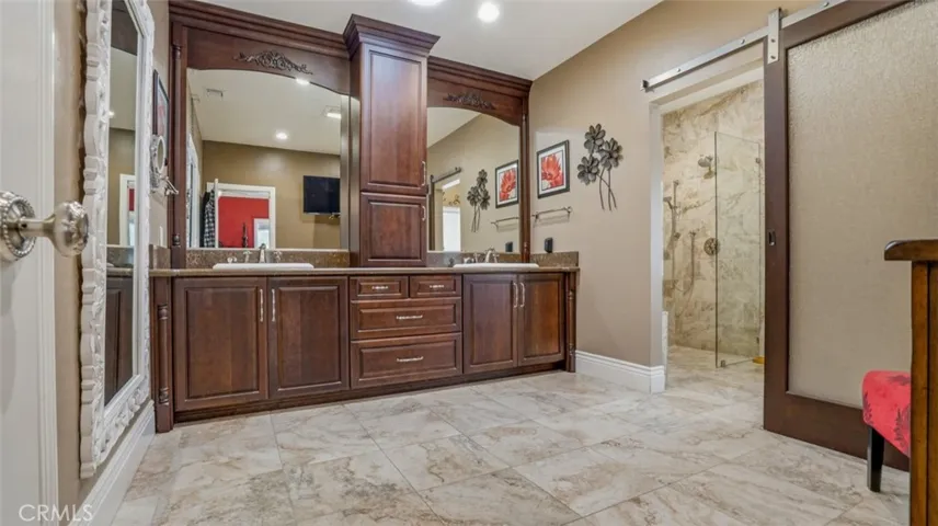 Primary Bathroom With Heated Tile Flooring