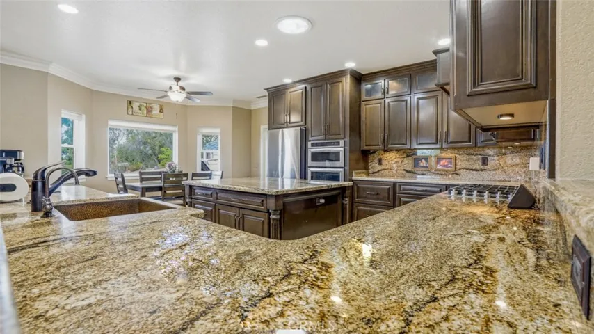 View of Kitchen From Corner of Living and Dining Room