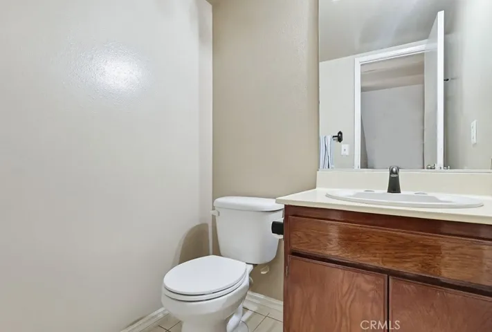 Half bathroom at lower level