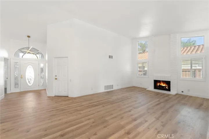Living Room With Fireplace