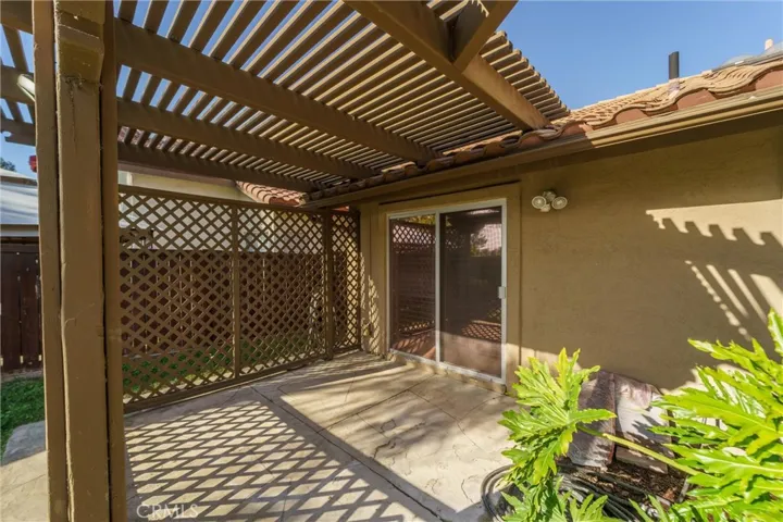 Master bedroom patio area