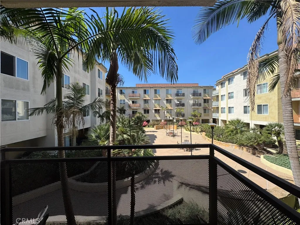 Courtyard View from the Living Room Balcony