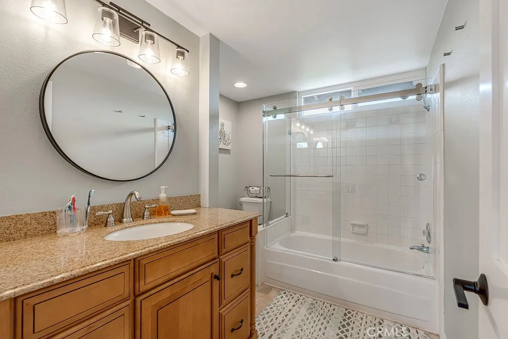 Upstairs bathroom #2 remodeled and updated with shower over tub