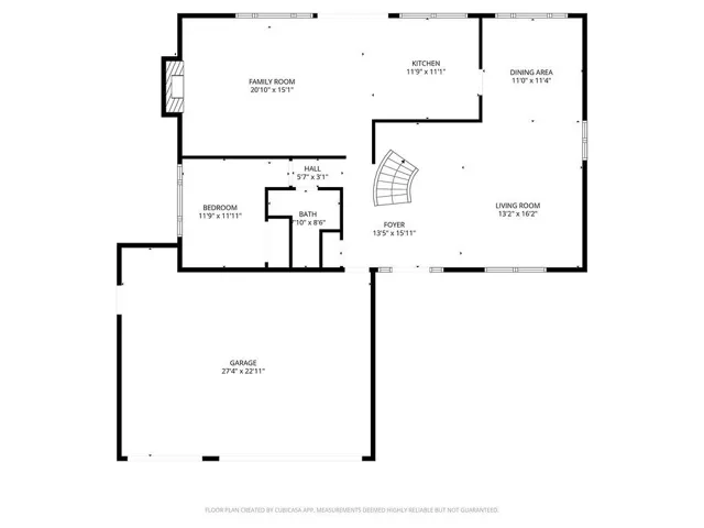 Downstairs floor plan
