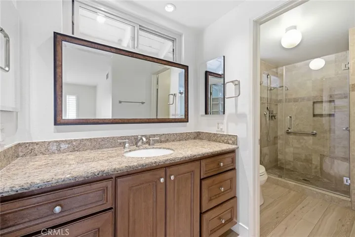 Upstairs primary bathroom