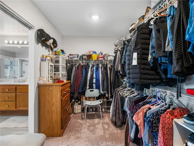 Primary walk in closet