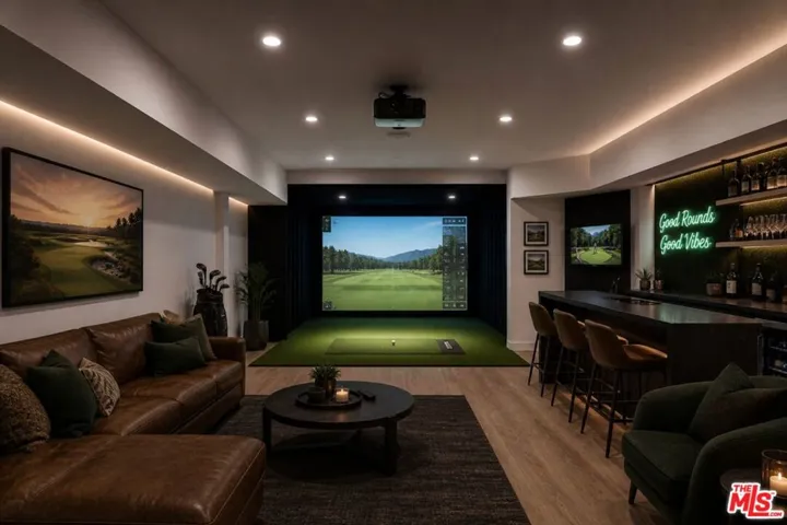 Rendered Golf Simulator Concep