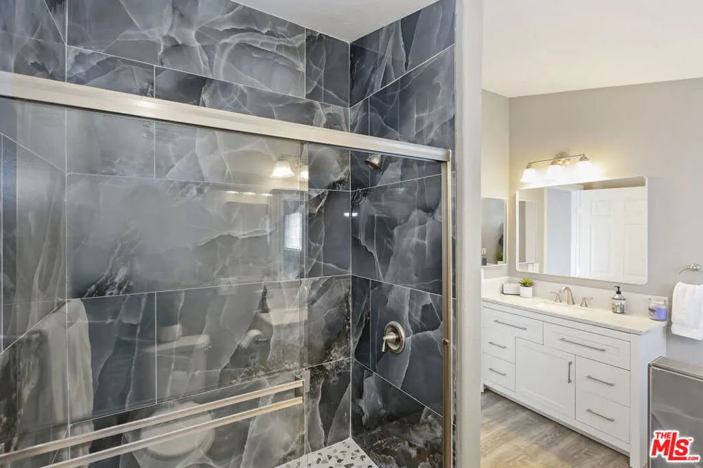 Huge Walk in Shower. His & Her