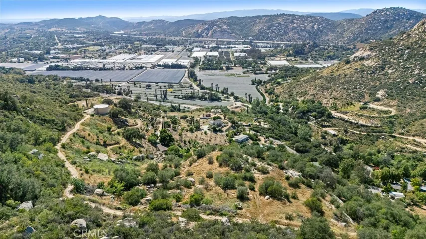 Aerial mountain view
