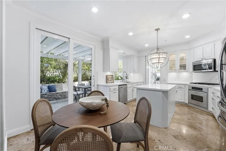 Kitchen extends in to the additional nook space