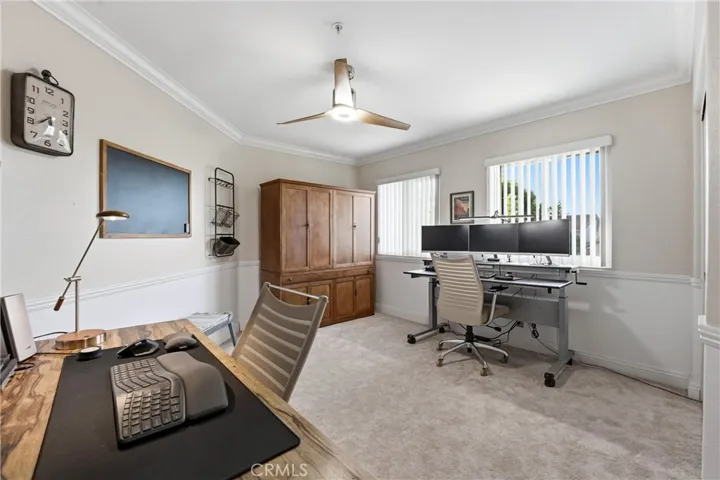 Another view of upstairs bedroom #1-currently an office