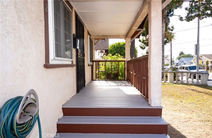 Front covered porch.