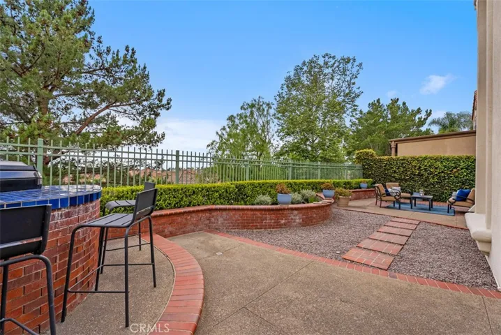 Backyard with Built in BBQ