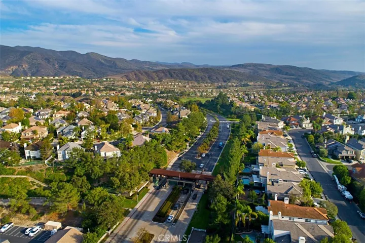 Aerial of Gate and Community
