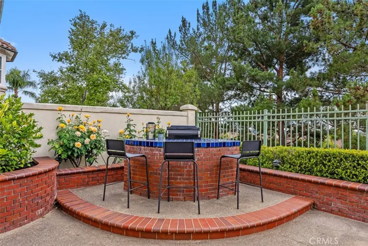 Backyard with Built in BBQ