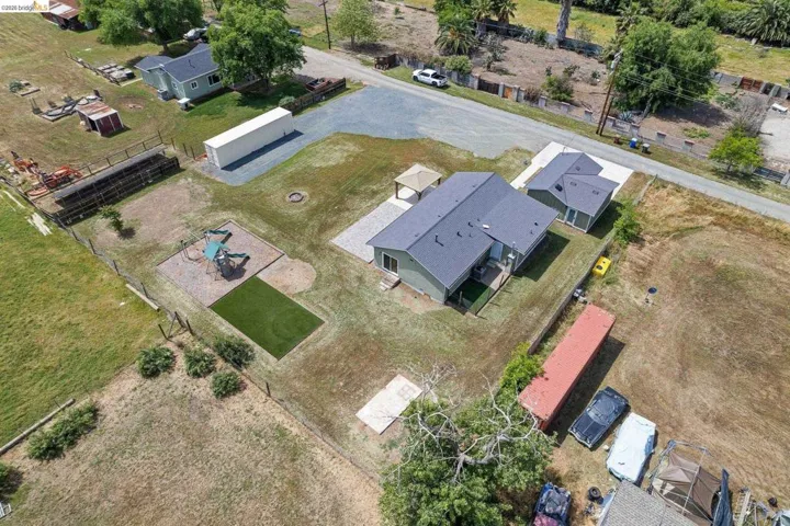 Aerial view of residential area